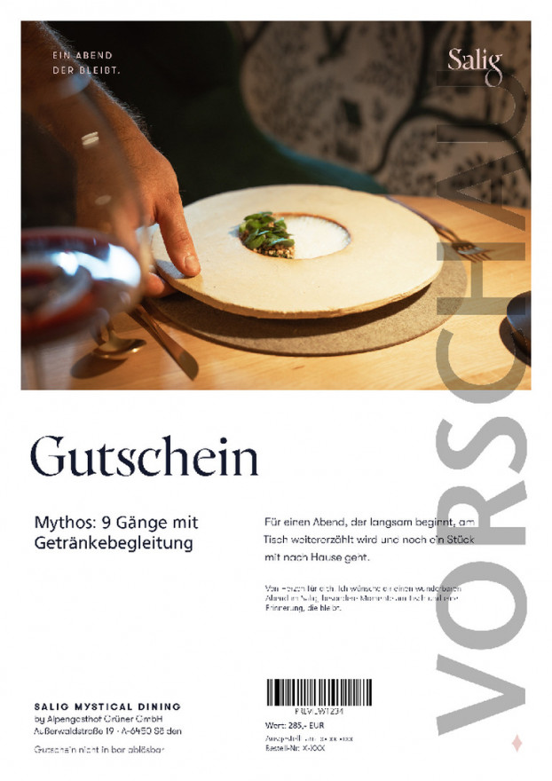 Mythos: 9 Gänge mit Getränkebegleitung